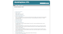 Desktop Screenshot of desdelaplaza.info